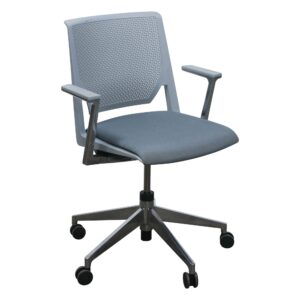 Haworth Very Conference Chair w Aluminum Base Used, Gray