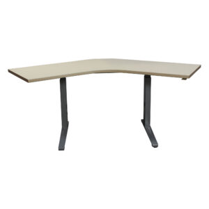 Herman Miller Used 120 Degree Electric Sit Stand Corner Table Desk, Maple