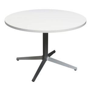 Knoll Used 42 Inch Round Laminate Table, White