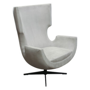 Martin Brattrud Used High Wing Back Chair, Light Gray