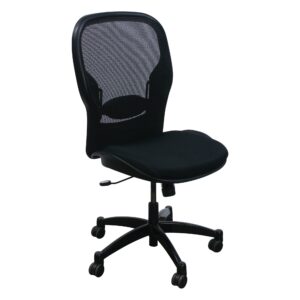 Office Star Products Used Armless Work Chair, Black