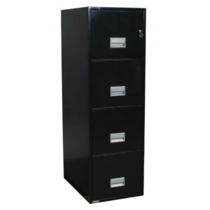 Phoenix Used 4 Drawer Letter Fire File, Black