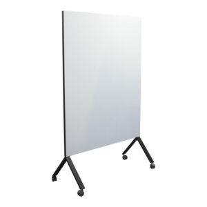 Used Dual Sided Mobile White Board w Gray Trim