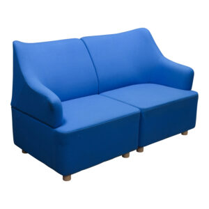 Herman Miller Plex Used Modular Two Seater, Blue