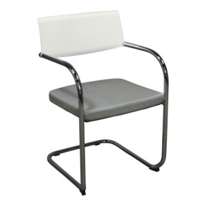 Knoll Moment Used Sled Base Guest Chair, Silver Seat