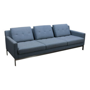 Steelcase Coalesse Used Three Seater Sofa, Blue Gray