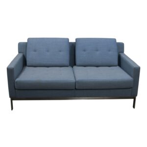 Steelcase Coalesse Used Two Seater Sofa, Blue Gray