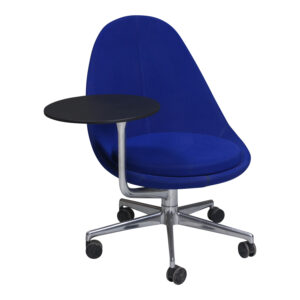 Keilhauer Juxta Used Mid Back Chair with Tablet, Indigo