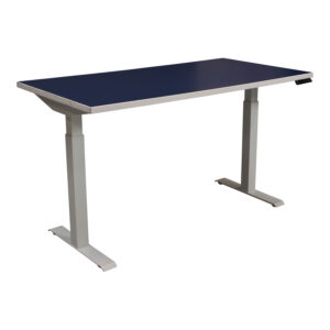 30x58 Used Electric Sit Stand Laminate Desk, Blue