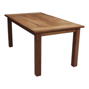 Crate and Barrel Used 36x62 In Rustic Cafe Table, Natural Wood