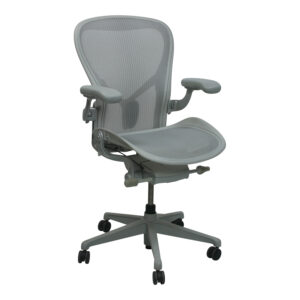 Herman Miller Aeron Remastered V2 Used Size C Task Chair, Mineral