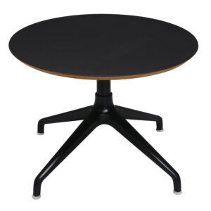 26 In Round Used Laminate Coffee Table, Black