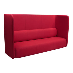Bernhardt Code Used High Back Privacy Lounger, Red