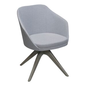 Global Used Swivel Guest Chair, Light Gray