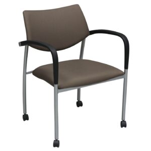 Gunlocke Molti Used Mobile Stacking Guest Chair, Taupe