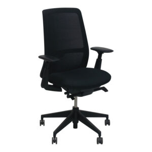 Haworth Soji Used Mesh Back Task Chair, Black
