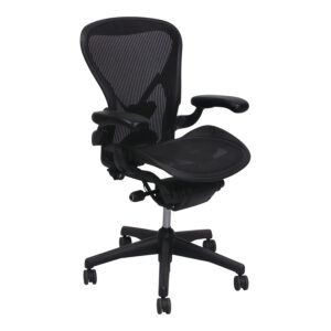 Herman Miller Aeron Classic Used Size B PostureFit Conference Chair, Carbon