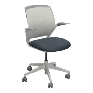 Steelcase Cobi Used Coconut Mesh Back Conference Chair, Graphite Seat