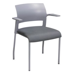 Steelcase Move Used Stack Chair, Gray
