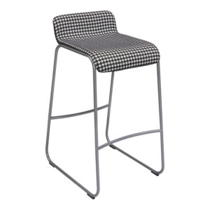 Stylex Allround Series Used Fabric Stool, Black and White