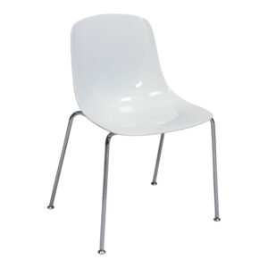 Used Stack Chair, White