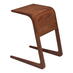 Wood Veneer Used Personal Table, Walnut