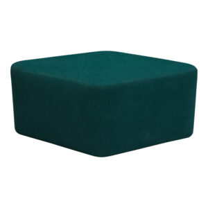 Allsteel Used Diamond Shaped Ottoman, Green