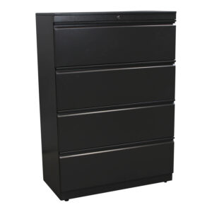 Great Openings Used 4 Drawer 42 Inch Lateral File, Gray