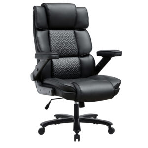 Helm XL by Inside Job PU Leather Task Chair, Black