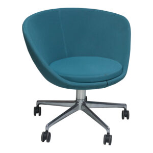 Keilhauer Juxta Used Low Back Chair, Teal