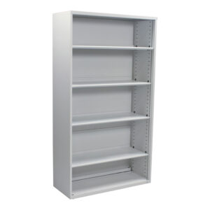 Steelcase 5 Shelf Used 36x66 In Bookcase, White