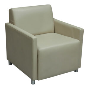 Steelcase Coalesse Used PU Leather Guest Chair, Cream