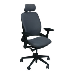 Steelcase Leap V2 Used Task Chair w Headrest, Graphite