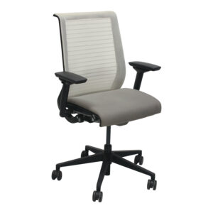 Steelcase Think Used Coconut Mesh Back Task Chair, Taupe Pattern Seat