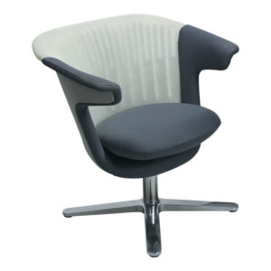 Steelcase i2i Used Coconut Mesh Lounge Chair, Graphite