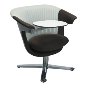 Steelcase i2i Used Coconut Mesh Lounge Chair w Tablet, Rootbeer