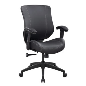 Sterling by goSIT Plus PU Leather Task Chair, Black