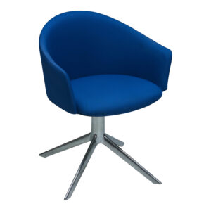 Teknion Used Swivel Guest Chair, Blue