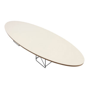 Herman Miller Eames Elliptical 89 In Low Profile Used Coffee Table, White