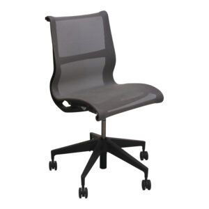 Herman Miller Setu Used Armless Mesh Chair, Alpine