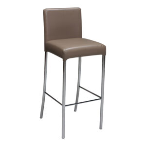 Steelcase Coalesse Used Switch Padded Stool, Taupe PU Leather