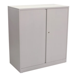 Steelcase Used Two Door Storage Cabinet 36x40 Inch, White