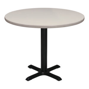 Used 36 In Round Laminate Table, Off-White
