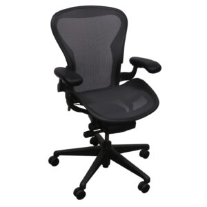 Herman Miller Aeron Remastered V2 Used Size C Conference Chair, Graphite
