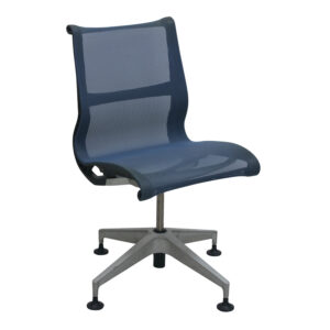 Herman Miller Setu Used Armless Side Chair, Blue