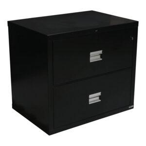 Hon Used 2 Drawer Lateral Fire File, Black