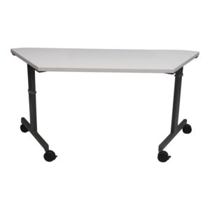 Knoll Pixel Used 24x60 Mobile Trapezoid Nesting Table, White