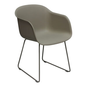 Muuto Fiber Used Armchair w Sled Base, Gray