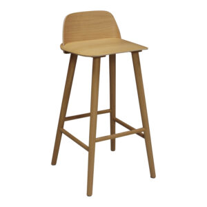 Muuto Nerd Used Bar Stool, Oak