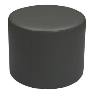 OFS Used Leather Ottoman, Gray